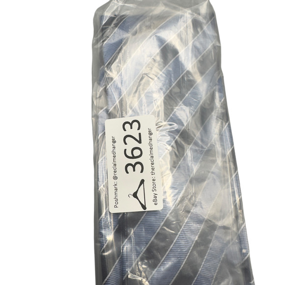 Bella Moda 100% Silk Dress Tie Bold Classic Stripe Pattern 60" 3.75" - Picture 10 of 10